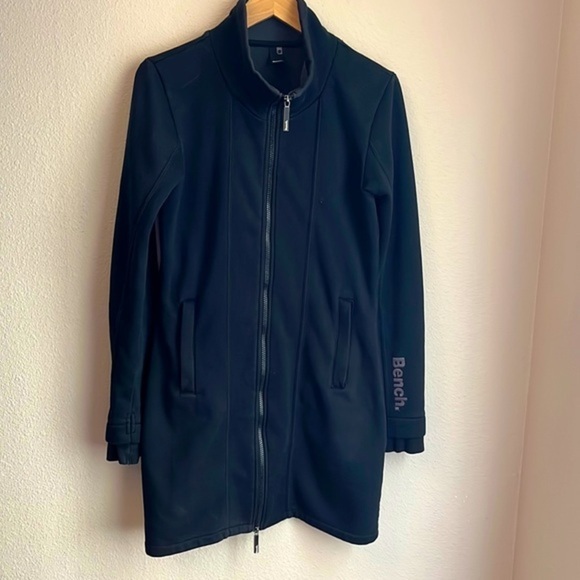 BENCH. Women's Medium Black Long Jacket - Picture 1 of 5